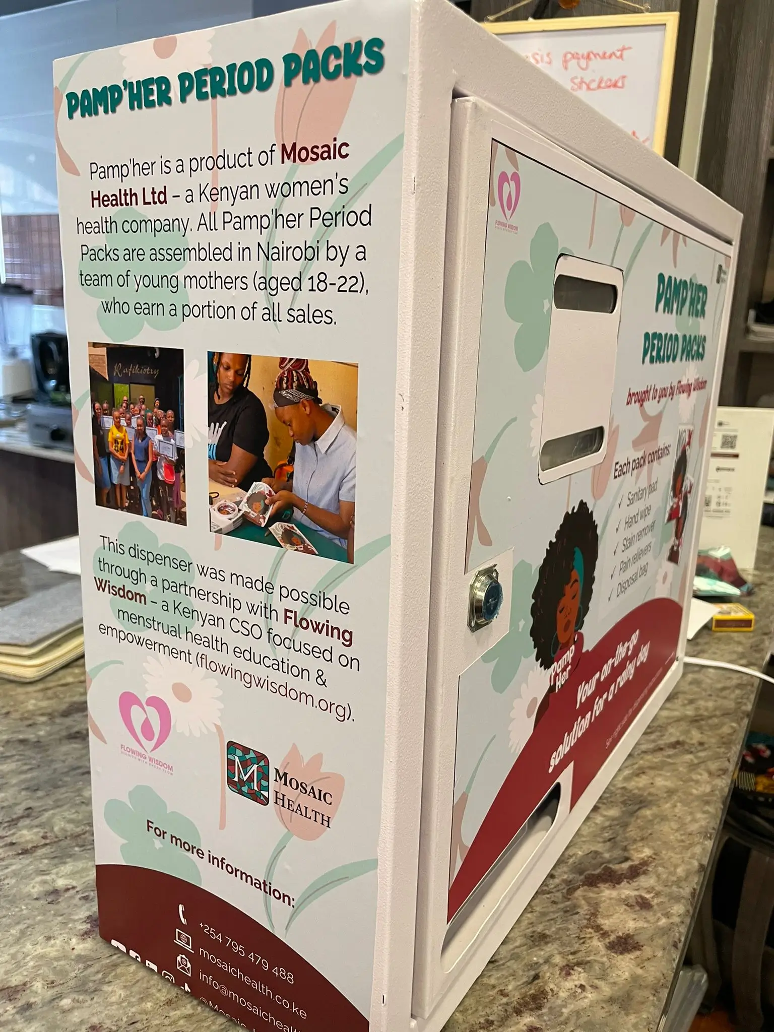 Girls learning about menstrual health