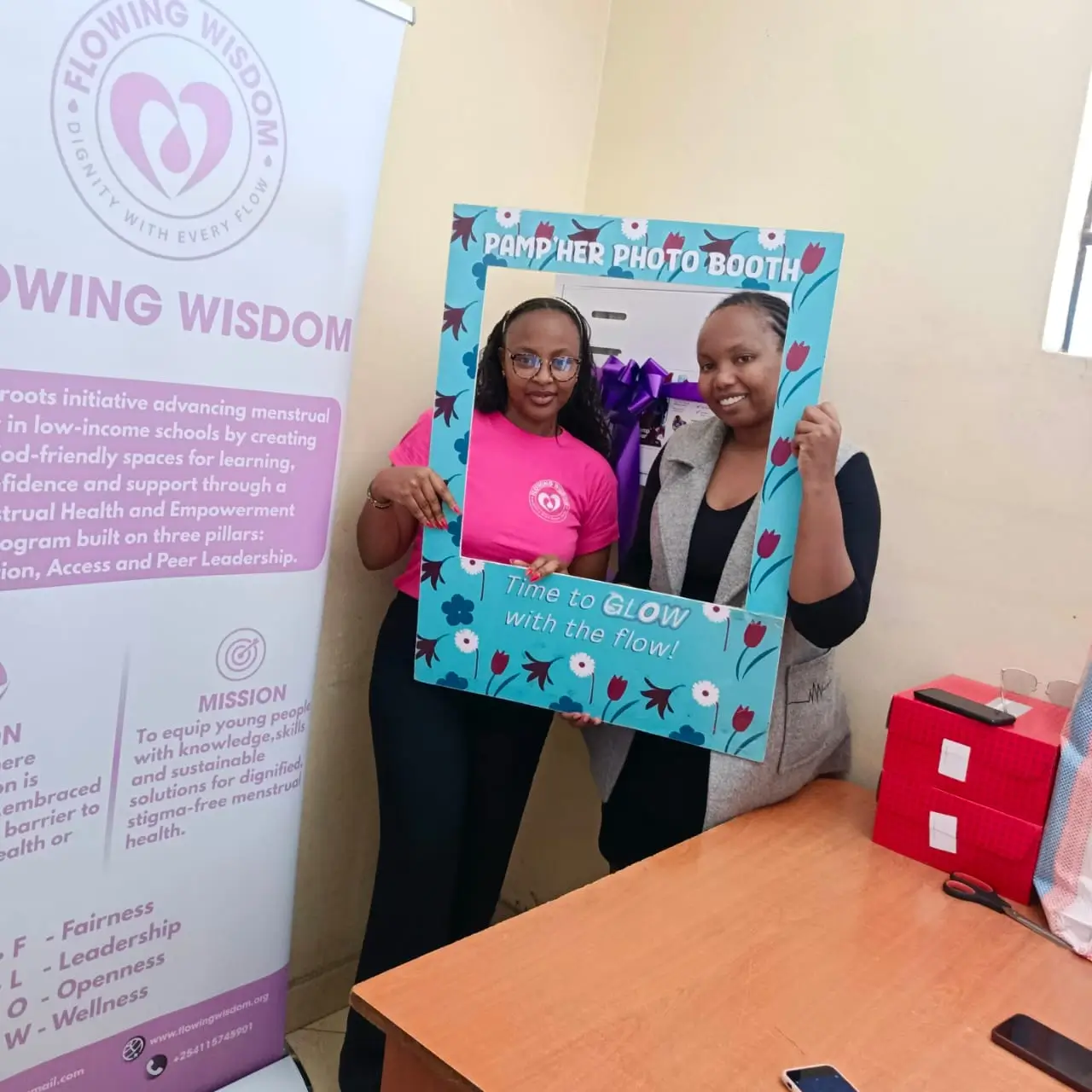 Girl student receiving education support and mentorship in Kenya